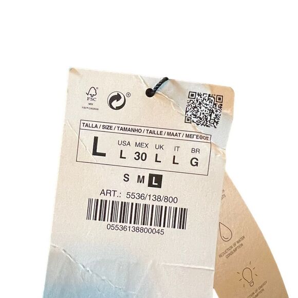 NWT! Zara black knitted skirt. Size large - Picture 4 of 9